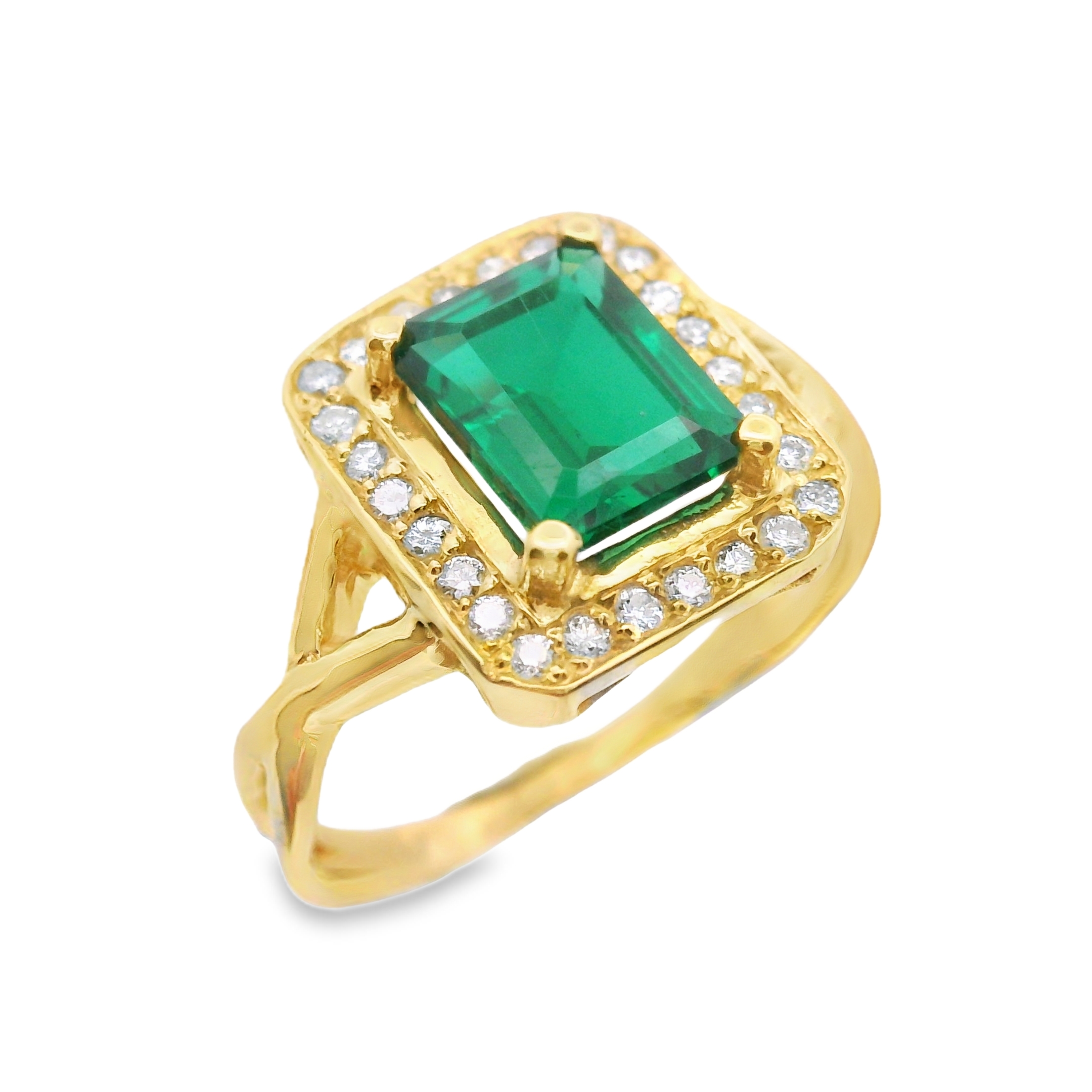 Nanogem Emerald Ring